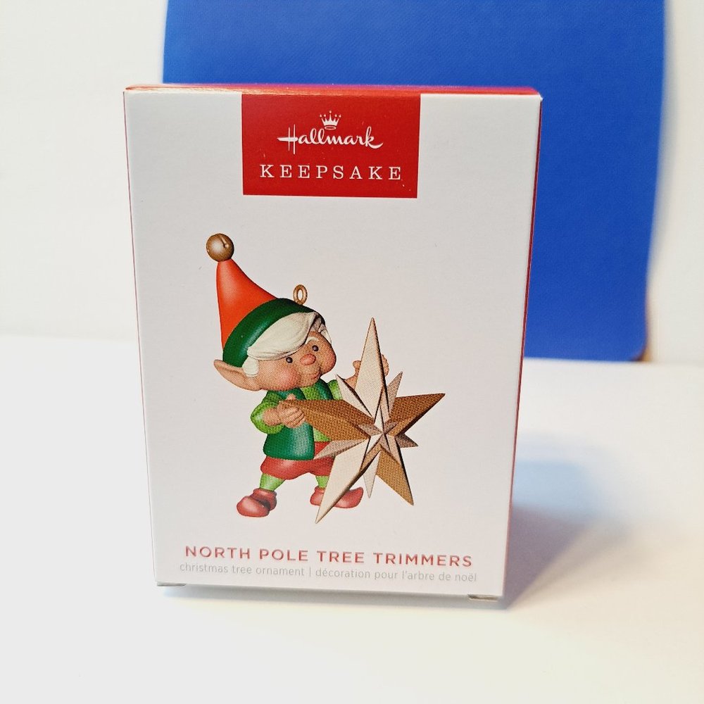 2023 NORTH POLE TREE TRIMMERS #11 IN SERIES HALLMARK KEEPSAKE ORNAMENT - Picture 2 of 7